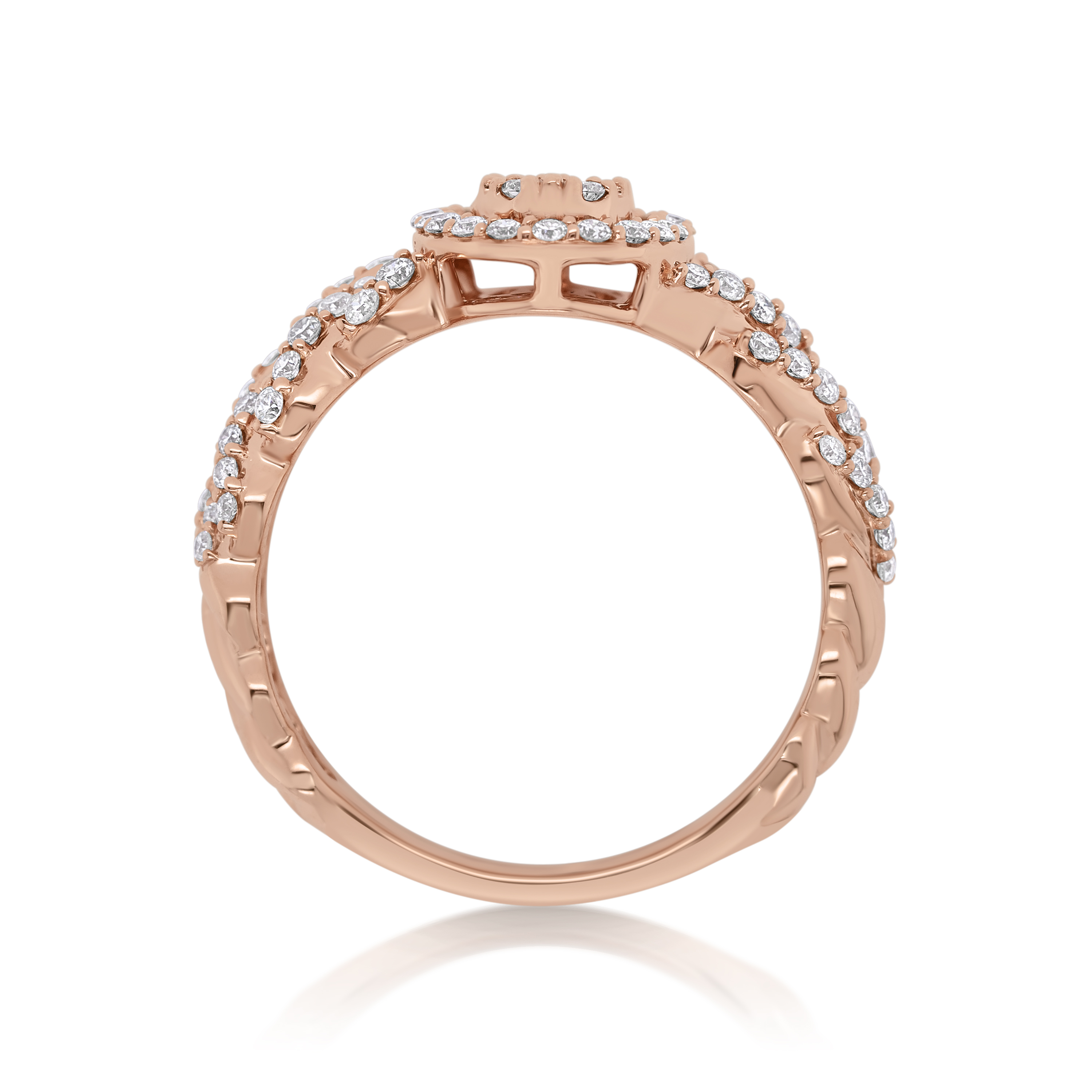 Diamond Ring 0.75 ct. 14K Rose Gold